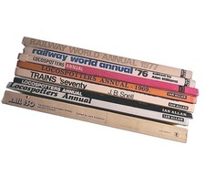 8x Railway Locospotters Trains Annuals Vintage Book Lot