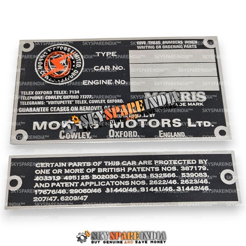 Morris minor number id - morris,
