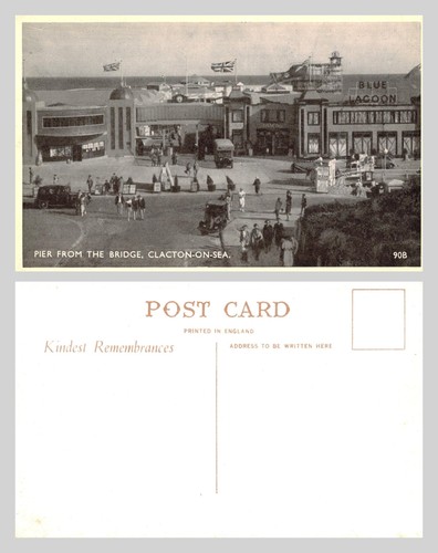 Vintage postcard pier from - vintage,
