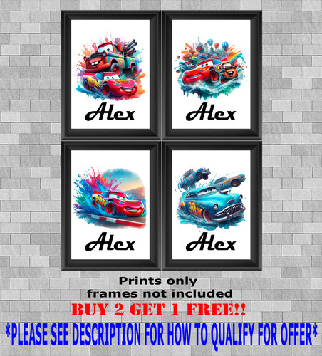 Personalised disney pixar cars - personalised,