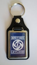 BRITISH LEYLAND FAUX LEATHER KEY RING / KEY FOB.BRITISH LEYLAND CARS.