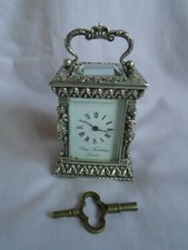 CHARLES FRODSHAM SOLID SILVER MINIATURE CARRIAGE CLOCK LIMITED EDITION 1978 GWO