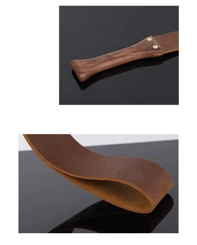 Cowhide leather tawse - tawse, 15.4''