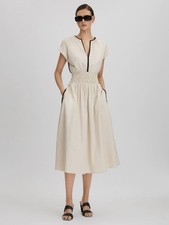 Reiss Neutral Lena Cotton