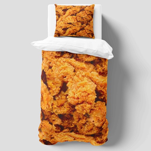 Fried chicken duvet - fried,