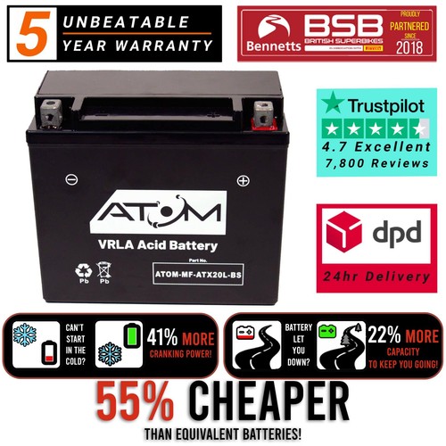 Ytx20l atom agm motorcycle - ytx20l-bs,