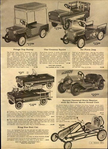 1964 paper toy - 1964, pedal