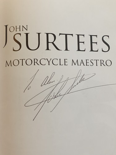 Signed john surtees - by,