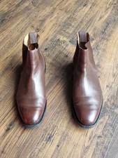 CHURCH'S English Shoes Brown Calf Leather Amberley Chelsea Boots Size UK 8 G