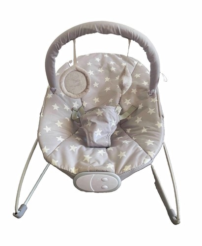 Grey white star print - star, baby