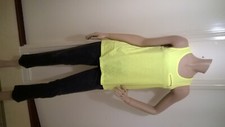  Girls  BHS Tammy Girl Bright Yellow Top Decorated with Metal Zip 14-15 yrs NEW