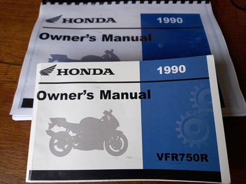 Honda owners manual vfr - honda,