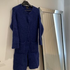 Zara Knit Blue Sweater Jacket