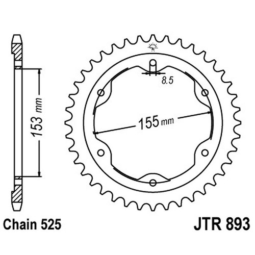 Steel crown teeth - steel,