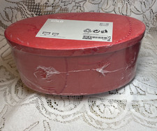 NEW SEALED BY IKEA 2 OVAL RED