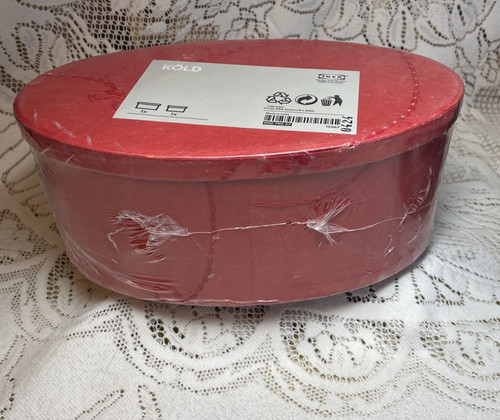New sealed ikea oval - sealed, red