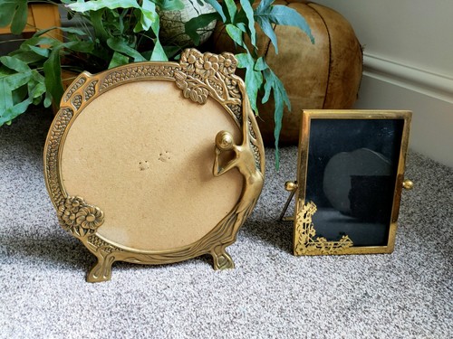 Art nouveau solid brass - art,