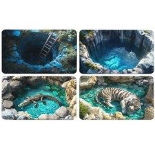 3D Hole Rug Optical Illusion