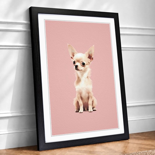 Chihuahua minimalism framed - chihuahua,