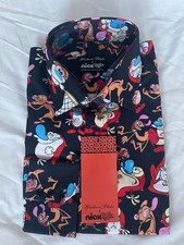 Ren & Stimpy Black Dress Shirt
