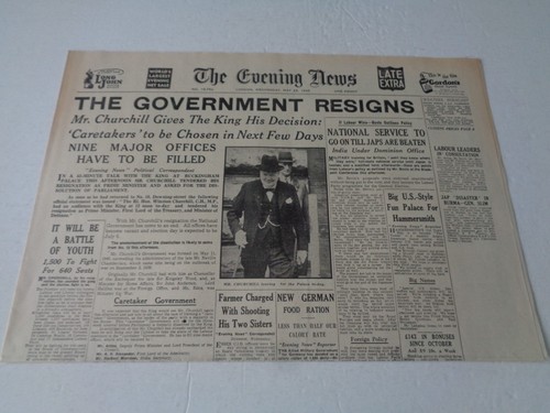 Ww2 wartime newspaper - ww2,