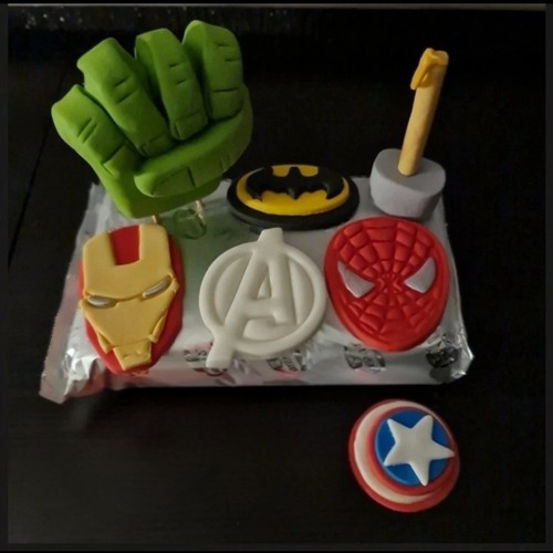 Handmade edible superhero - edible,