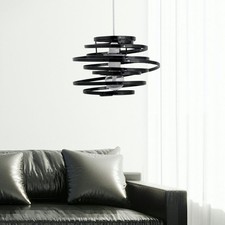 Black easy fit ceiling light - black,