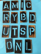 Brass Stencils - Letters