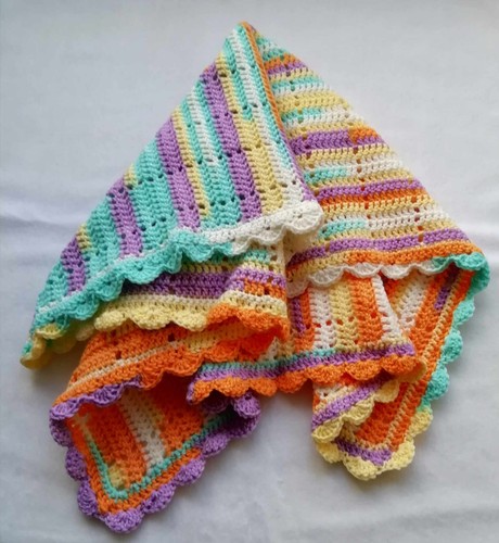 Handmade crochet baby blanket - crochet,
