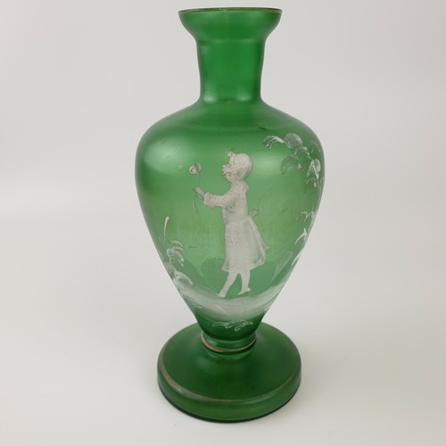 Vintage green glass mary - vintage,