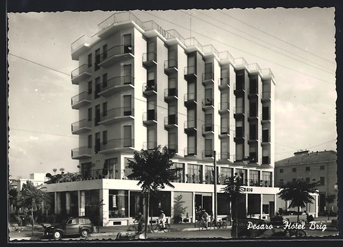 Pesaro hotel brig postcard - hotel,