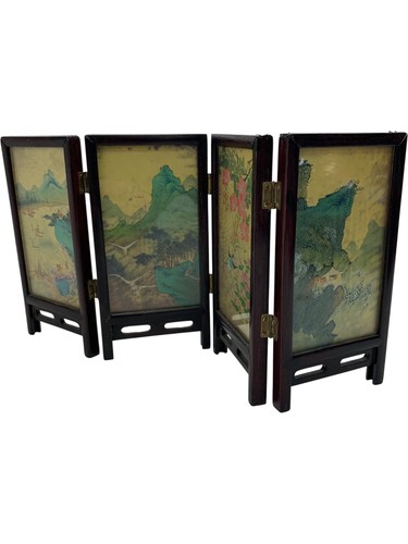 Vintage folding hand painted - folding,