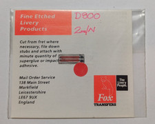 N GAUGE 2 x NAMEPLATES FOR WARSHIP D800 "SIR BRIAN ROBERTSON"  BY FOX TRANSFERS