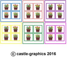 Mosaic Tile Stickers Flowerpot