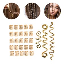 28pcs Hair Beads Snake Hair