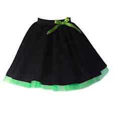 Ladies Irish Skirt Feis Dancing black with net Competition SKIRT Group Dance