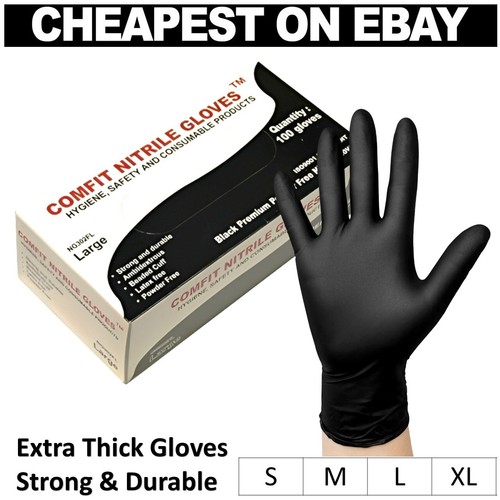 100 disposable nitrile gloves - 100,