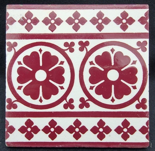 Antique fireplace tile - antique,