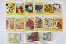 15 vintage used seed packets -