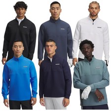 Under Armour Mens Half Zip Drive Pro Hybrid Pullover Top Long Sleeve Lightweight