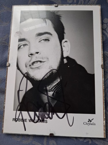 Genuine signed robbie williams - genuine,
