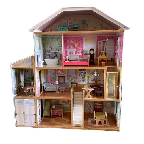 Doll house with furniture - doll,