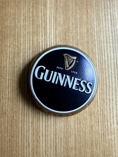 Guinness metal round tap badge - tap,