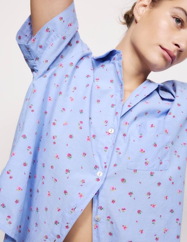 Womens pale blue floral - pale,