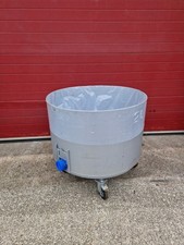 Heavy Duty 100cm Diameter Tank Conical Cider Water Container On Caster Wheels
