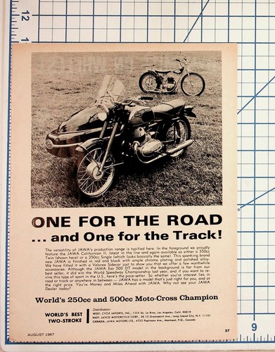 1967 jawa motorcycle - 1967, ad