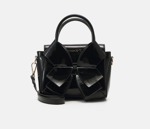 Pinko black bow bag - black,