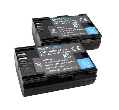 E6p battery for canon - 2x,