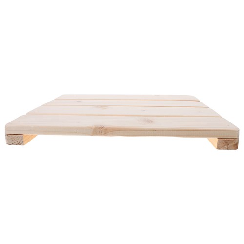 Wooden bath mat 12x12 - wooden,