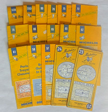 16 x assorted Michelin maps of France